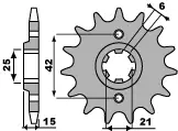 Rychlé Dodání PBR řetězové kolo přední 294 16 18NC (MADE IN ITALY)